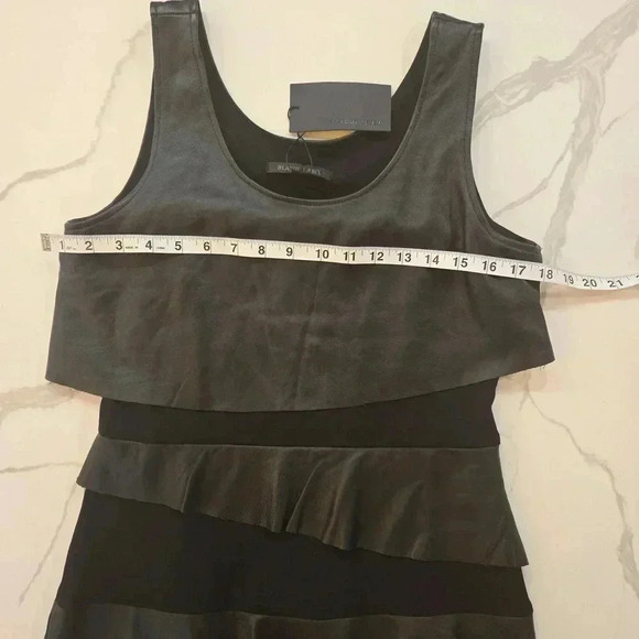 NWT Revolve x Blaque Label Womens Leather Party Cocktail Dress Black Size Large - Picture 7 of 10